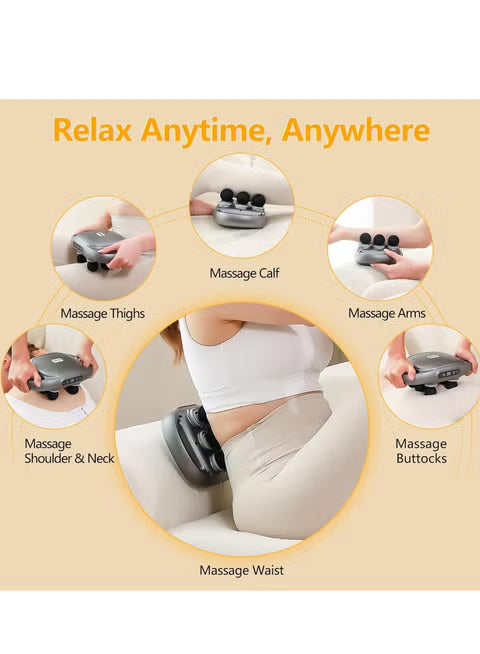 Jopters Fascia Gun 6 Heads Massage Gun Muscle Relaxation Electric Massager