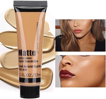 Bronze Beauty Liquid Foundation, Moisturizing Concealer Liquid Foundation Makeup Oil Control Face Foundation for Dark Skin cart saudia