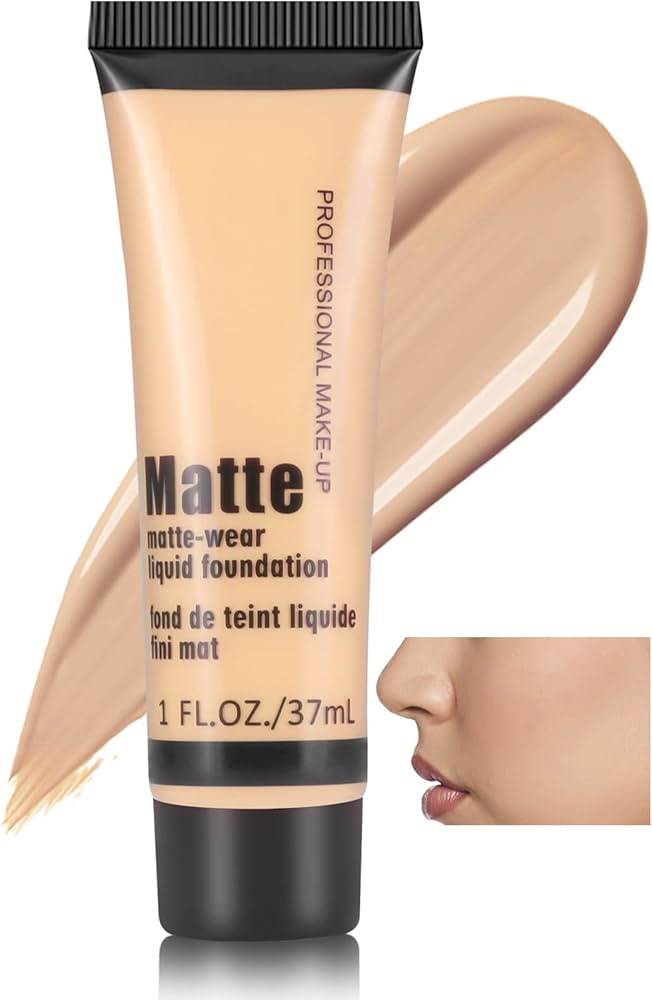 Bronze Beauty Liquid Foundation, Moisturizing Concealer Liquid Foundation Makeup Oil Control Face Foundation for Dark Skin cart saudia