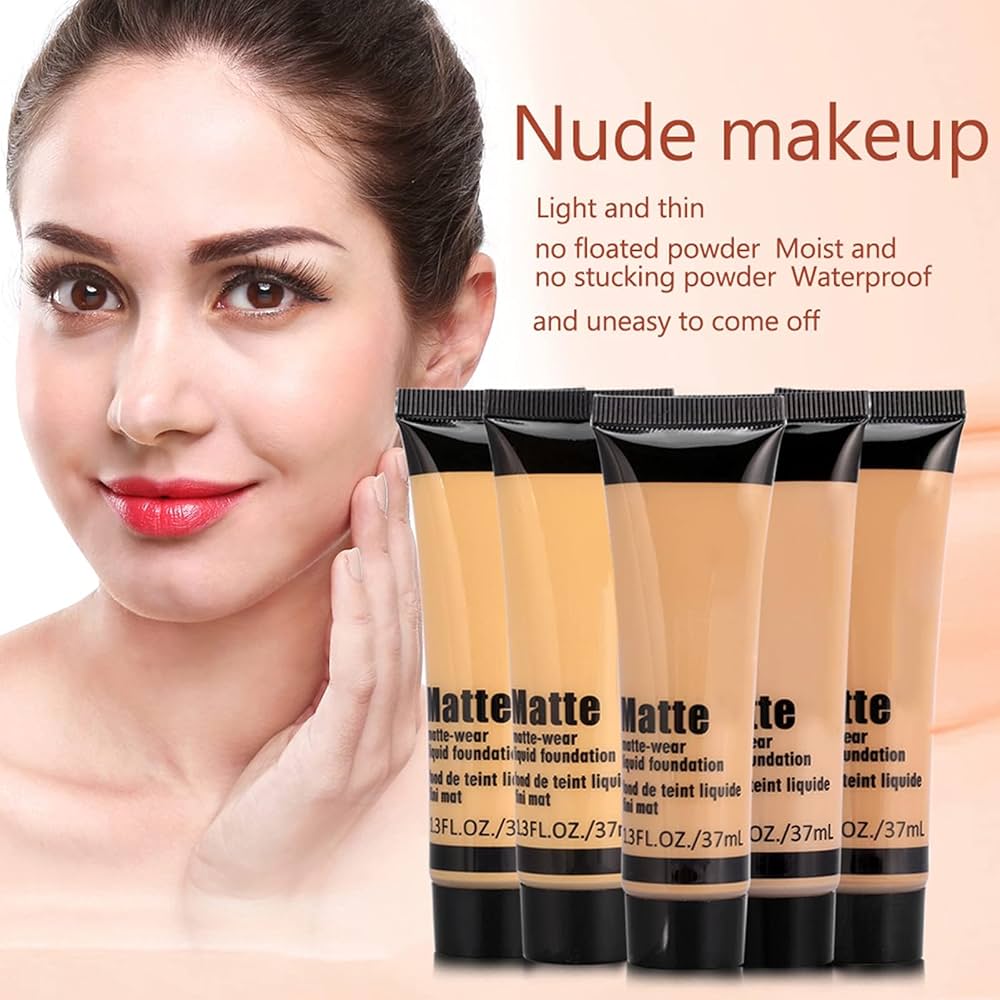 Bronze Beauty Liquid Foundation, Moisturizing Concealer Liquid Foundation Makeup Oil Control Face Foundation for Dark Skin cart saudia