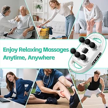 Jopters Fascia Gun 6 Heads Massage Gun Muscle Relaxation Electric Massager