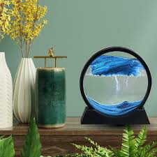 Blue Hourglass decor - ديكور الساعة الرملية الزرقاء