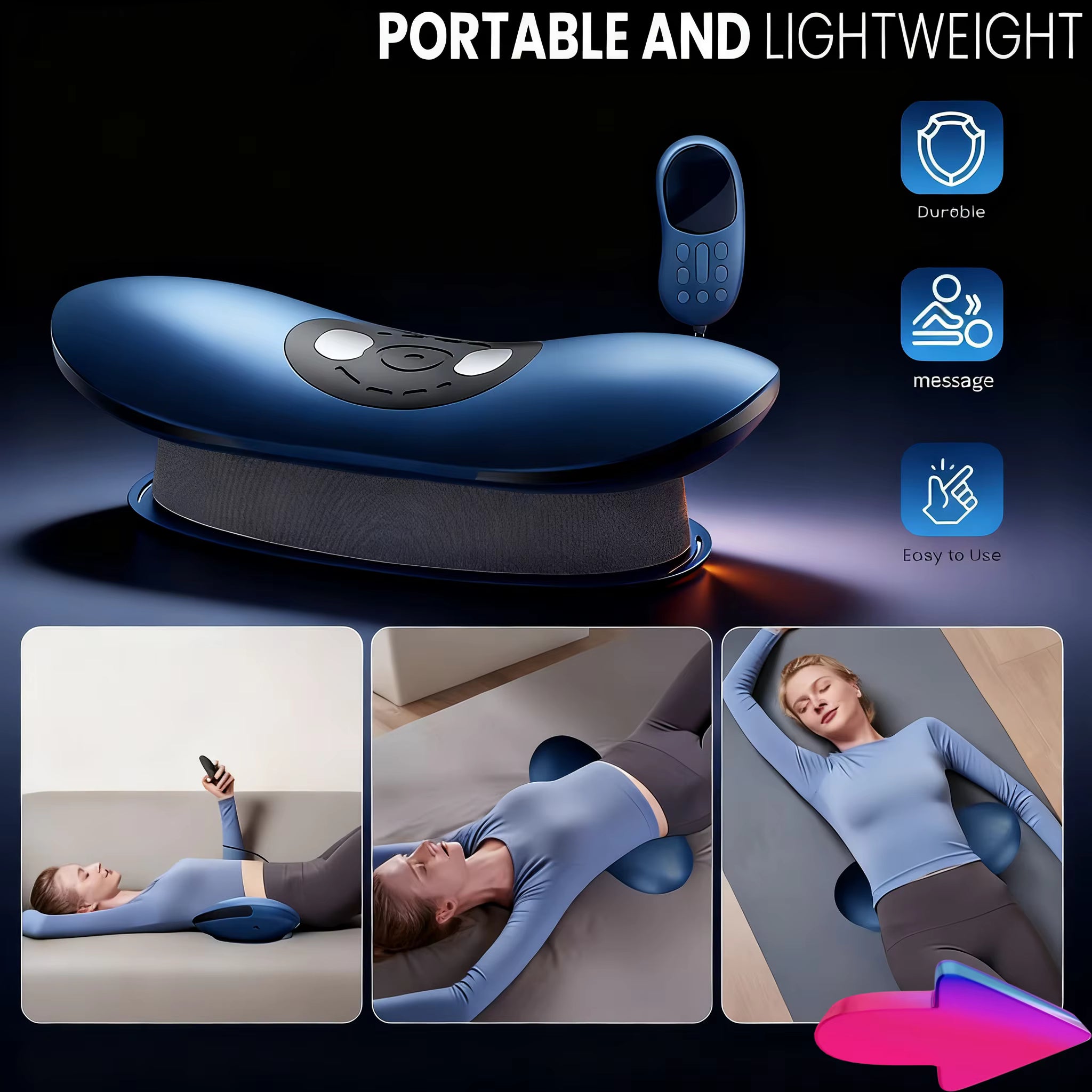 Electric Lumbar Massager Smart Back Pain Relief Machine