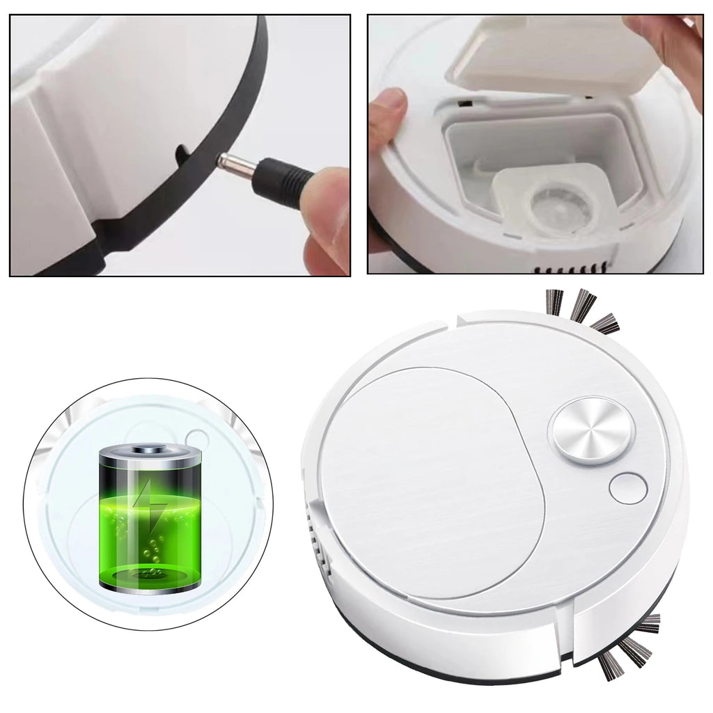 3-IN-1 Automatic Robot Vacuum Cleaner – مكنسة روبوت أوتوماتيكية 3 في 1
