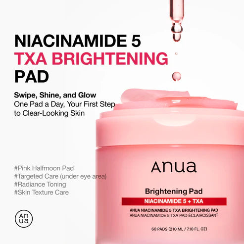 Anua Niacinamide 5 TXA Toner Pads - Hydrating Facial Care for Evening Skin Tone & Daily Radiance Care (210 ml, 60 Pads) cart saudia