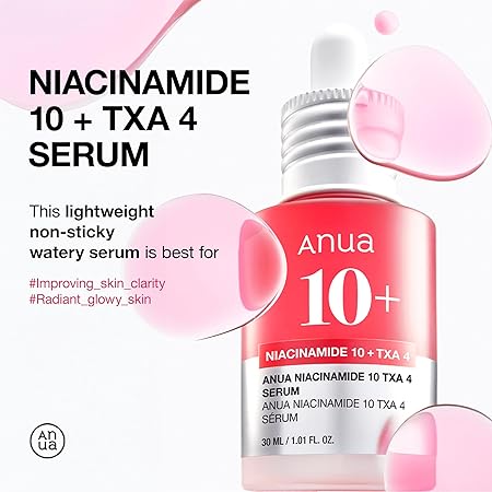 Anua Niacinamide 10 + TXA 4 Serum cart saudia