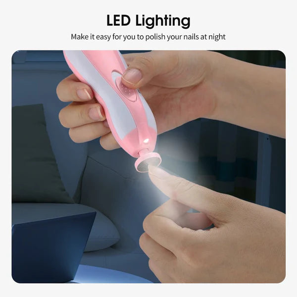 Electric Baby Nail File  ماكينة قص أظافر كهربائية آمنة للأطفال