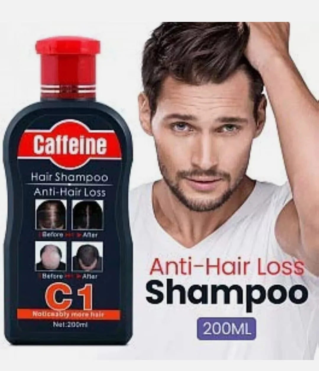 Caffeine Hair Shampoo cart saudia